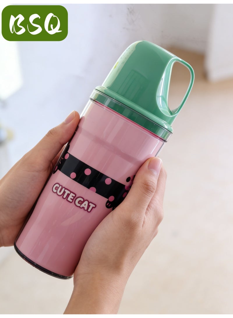 BSQ Portable mouthwash cup | Food-grade toothbrush and toothpaste storage case | Portable toothbrush cup | Multifunctional portable mouthwash cup - Image 3